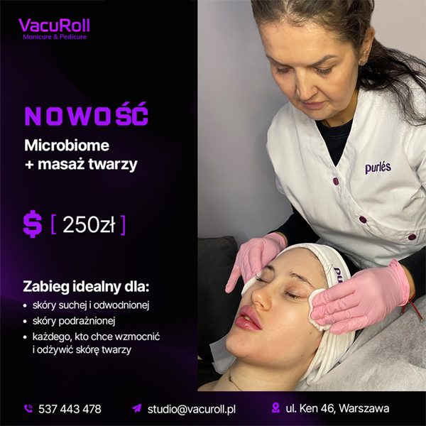 microbiome masaż twarzy VacuRoll